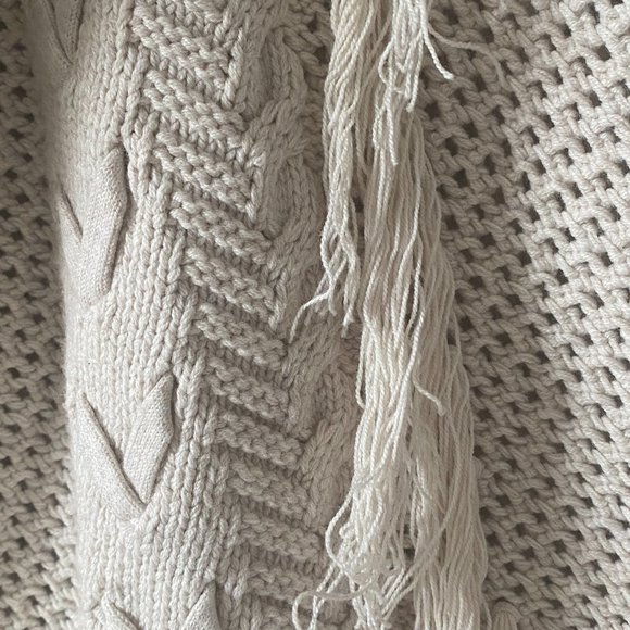 Oversized Guess Fringed Knit Sweater - Picture 5 of 8